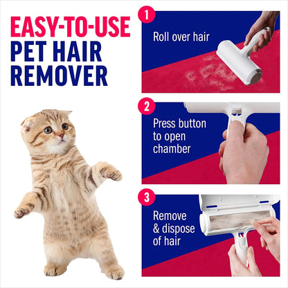 Reusable lint roller for pet hair - no refills