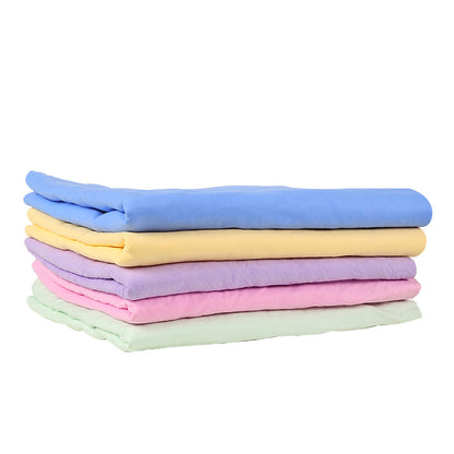 BuddyMutt quick-dry PVA chamois pet towel, stack of soft absorbent towels